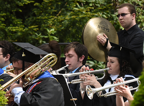 Lycoming College's band helped liven the affair with inspirational pieces.
